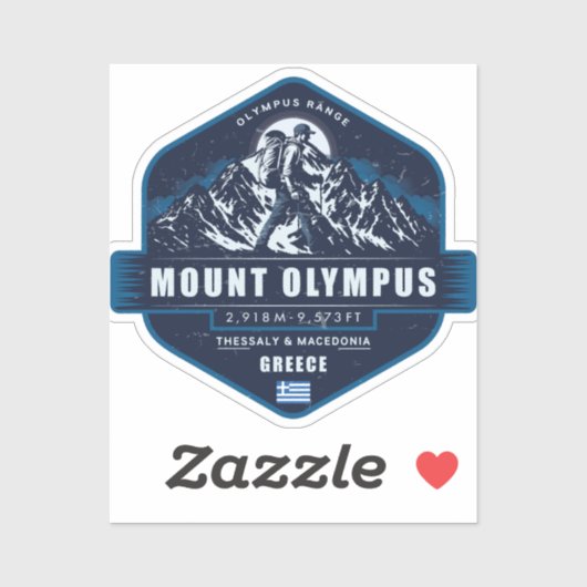Mount Olympus Hiking Shirt – Olympus Range Greece シール (シート)
