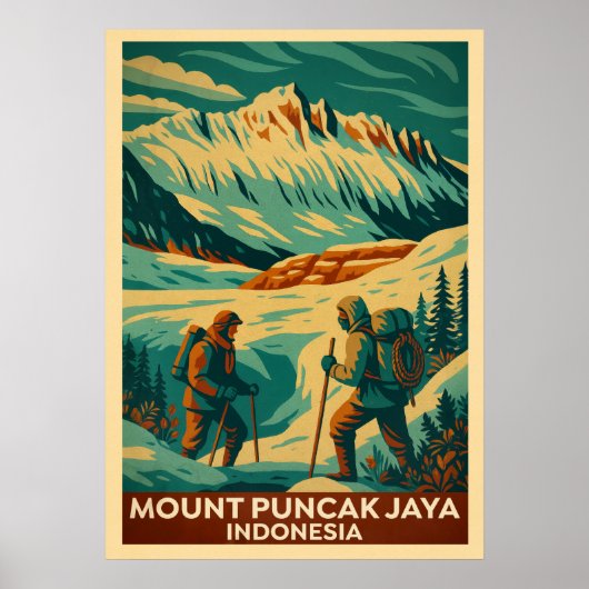 Mount Puncak Jaya Indonesia V02 ポスター (正面)