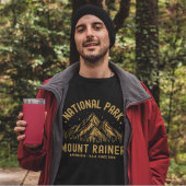 Mount Rainer National Park Forest Landscape Tシャツ