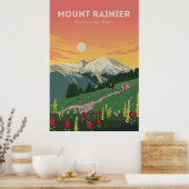 Mount Rainier ポスター (キッチン)
