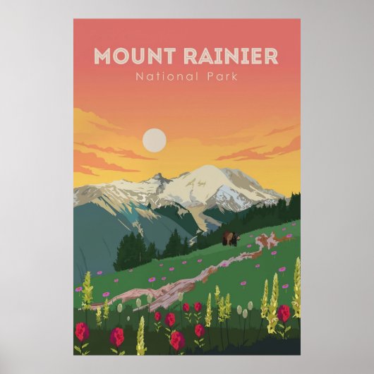 Mount Rainier ポスター (正面)
