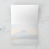 Mount Rainier Lake Washington All Occasion Blank シーズンカード (内部)
