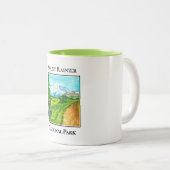 Mount Rainier National Park ツートーンマグカップ (正面右)