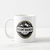 Mount Rainier National Park Alpine Logo コーヒーマグカップ (左)