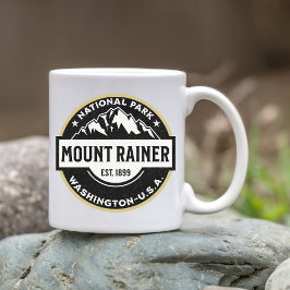 Mount Rainier National Park Alpine Logo コーヒーマグカップ