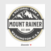 Mount Rainier National Park Emblem シール (シート)