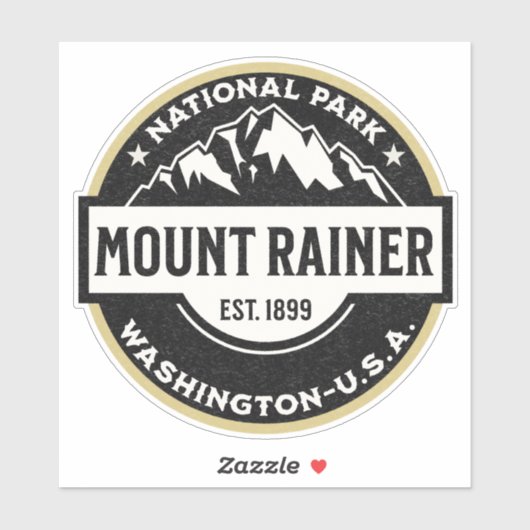 Mount Rainier National Park Emblem シール (シート)