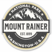Mount Rainier National Park Emblem シール (正面)