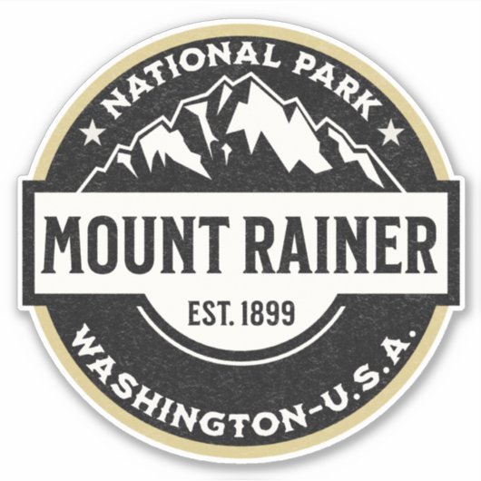 Mount Rainier National Park Emblem シール (正面)