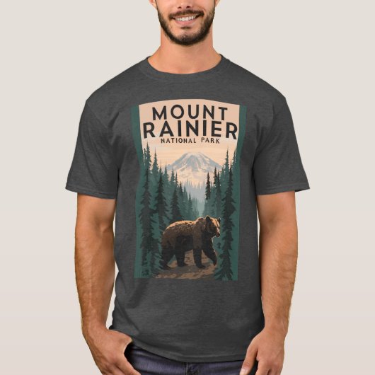 Mount Rainier National Park girl Tシャツ (正面)