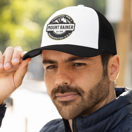 Mount Rainier National Park Mountain Logo キャップ