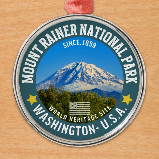 Mount Rainier National Park - Nature Lovers Gift メタルオーナメント