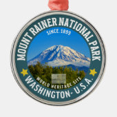 Mount Rainier National Park - Nature Lovers Gift メタルオーナメント (正面)
