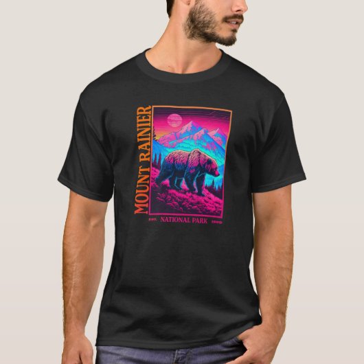 MOUNT RAINIER National Park Premium Tシャツ (正面)