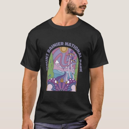 Mount Rainier National Park Tシャツ (正面)