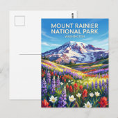 Mount Rainier National Park Washington ポストカード (正面/裏面)