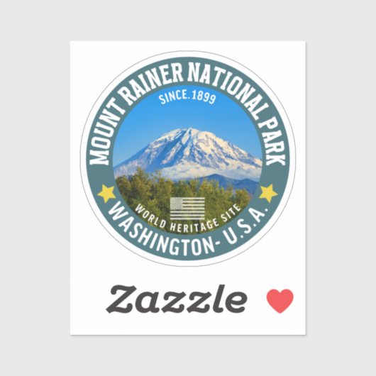 Mount Rainier National Park – Washington Mountain シール (シート)