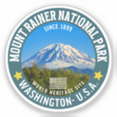 Mount Rainier National Park – Washington Mountain シール (正面)