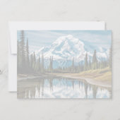 Mount Rainier Scene Flat Note Card ノートカード (正面)