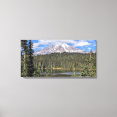 Mount Rainier Scenic Lake Landscape キャンバスプリント (正面)