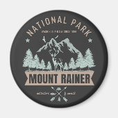 Mount Rainier Wilderness Deer  マグネット (正面)