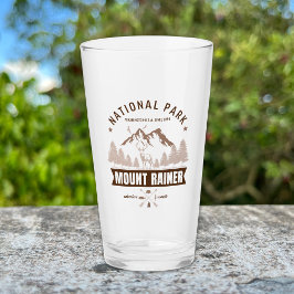 Mount Rainier Wilderness Deer Design タンブラーグラス
