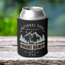Mount Rainier Wilderness Deer Graphic  缶クーラー
