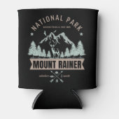 Mount Rainier Wilderness Deer Graphic 缶クーラー (正面)