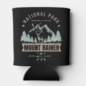 Mount Rainier Wilderness Deer Graphic 缶クーラー (裏面)