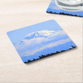 Mount Ranier スクエアペーパーコースター (アングル)