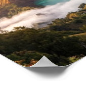 Mount Rinjani Volcano Crater Sunrise Wall Art ポスター (角)