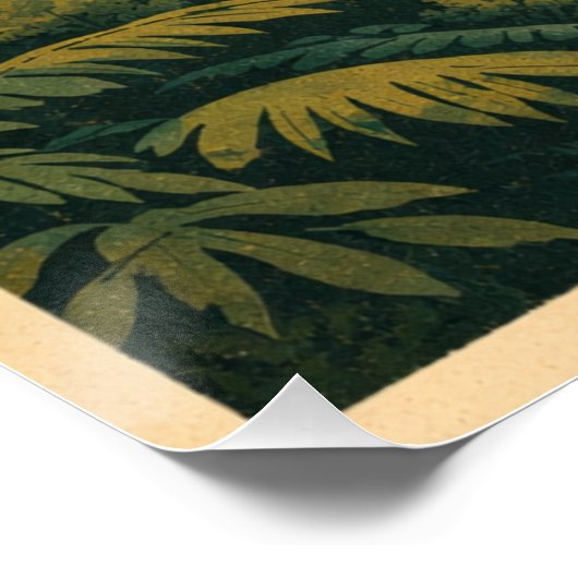 Mount Romaing Razi, Myanmar retro travel ポスター (コーナー)