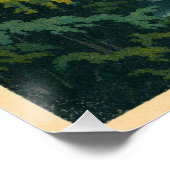 Mount Romaing Razi, Myanmar retro travel ポスター (コーナー)