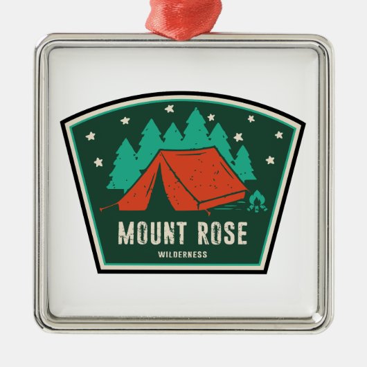 Mount Rose Wilderness Nevada Camping メタルオーナメント (正面)
