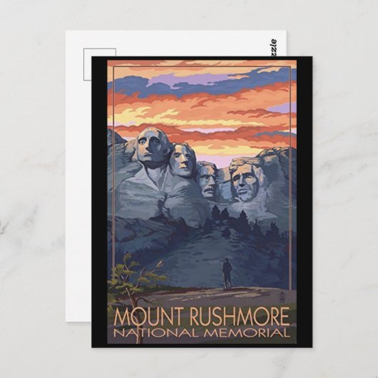 Mount Rushmore ポストカード (正面/裏面)