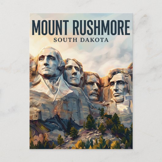 Mount Rushmore South Dakota ポストカード (正面)