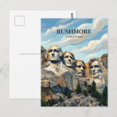 Mount Rushmore South Dakota ポストカード (正面/裏面)