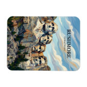 Mount Rushmore South Dakota マグネット (横)