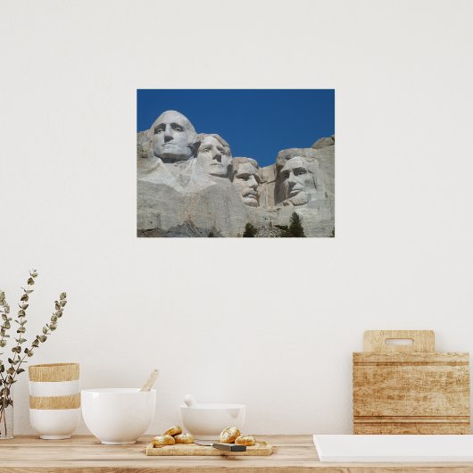 Mount Rushmore, South Dakota, US Presidents ポスター (キッチン)