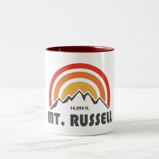 Mount Russell California ツートーンマグカップ (中央)