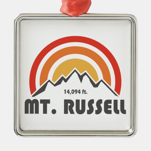 Mount Russell California メタルオーナメント (正面)