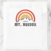 Mount Russell California 長方形シール (バッグ)