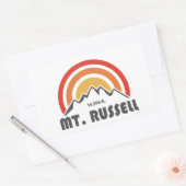 Mount Russell California 長方形シール (封筒)