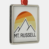 Mount Russell California Retro メタルオーナメント (右)