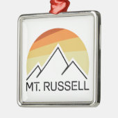 Mount Russell California Retro メタルオーナメント (左)