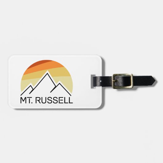 Mount Russell California Retro ラゲッジタグ (正面横)