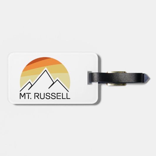 Mount Russell California Retro ラゲッジタグ (裏面横)