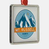 Mount Russell California Stars Moon メタルオーナメント (右)