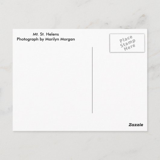 Mount Saint Helens ポストカード (裏面)
