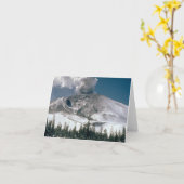 Mount Saint Helens -前噴火 カード (黄色い花)